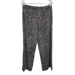 Kim Rogers Dot Print Stretch Waist Dress Pants - Women's L